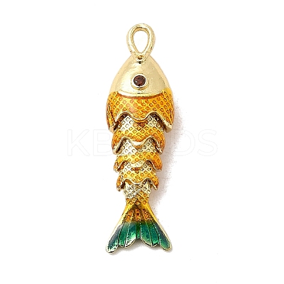 Rack Plating Brass Pendants KK-A268-05G-B03-1