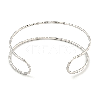 Non-Tarnish Hollowed 304 Stainless Steel Cuff Bangles BJEW-P331-07P-1