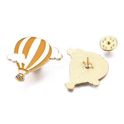 Hot Air Balloon with Cloud Enamel Pin JEWB-N007-268-1