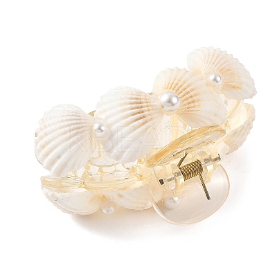 Bowknot Shape Natural White Shell Claw Hair Clips PHAR-TA000007-1