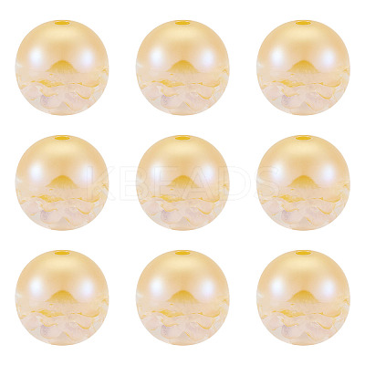10Pcs Resin Beads PACR-TA0001-33F-1