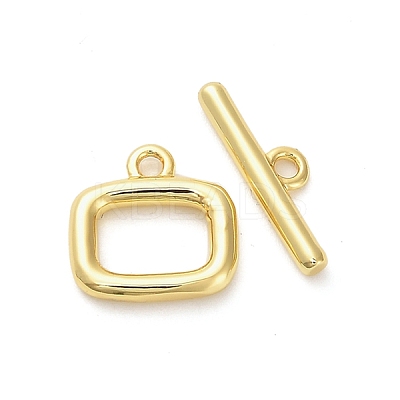 Brass Toggle Clasps KK-M314-07G-1