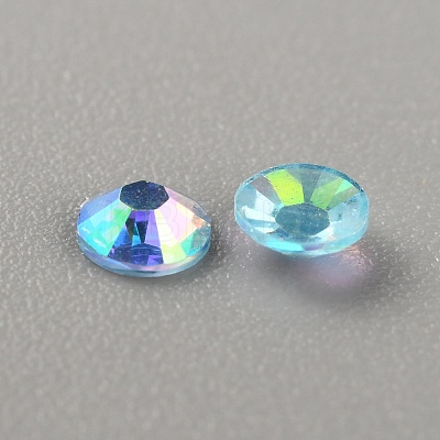Transparent Flat Back Resin Rhinestone Cabochons RESI-TAC0010-72C-02-1