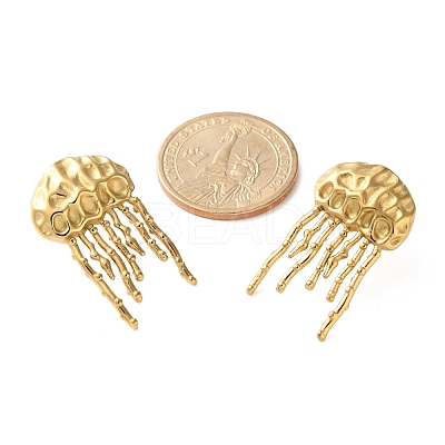 304 Stainless Steel Stud Earrings EJEW-Z081-02G-01-1