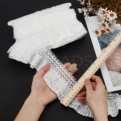 10 Yards Cloth Wrinkle Elastic Lace Trim OCOR-FG0002-61-1