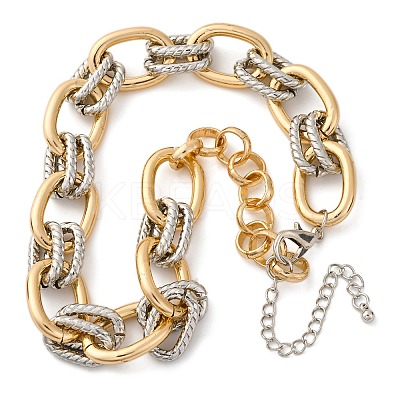 Iron & Alloy & Aluminum Cable Chain Necklaces for Women LS-NJEW-U046-06GP-1