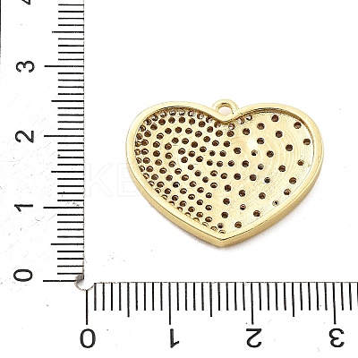 Brass Micro Pave Cubic Zirconia Pendant KK-L228-27G-1
