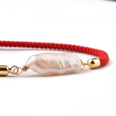 Adjustable Nylon Twisted Cord Slider Bracelets BJEW-JB05322-01-1
