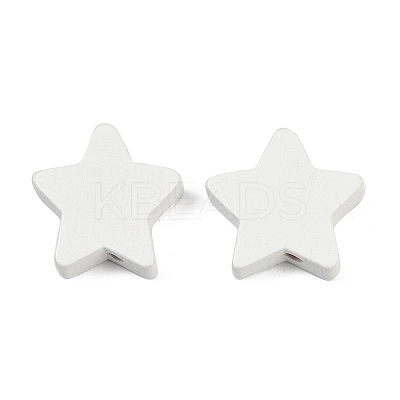 Spray Painted Wood Beads WOOD-F017-01A-1