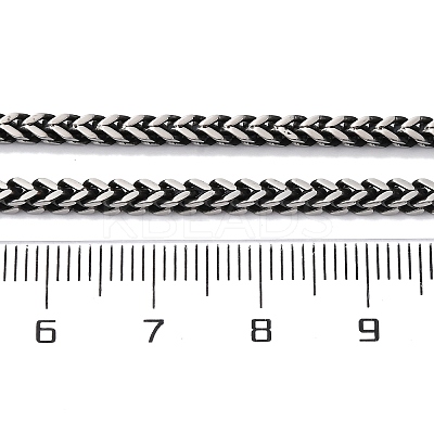 2.5MM 304 Stainless Steel Wheat Chain Necklaces NJEW-Q013-16B-1