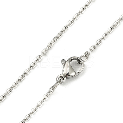 Non-Tarnish 316 Stainless Steel Cable Chains Necklace for Men Women STAS-S029-02-B-1