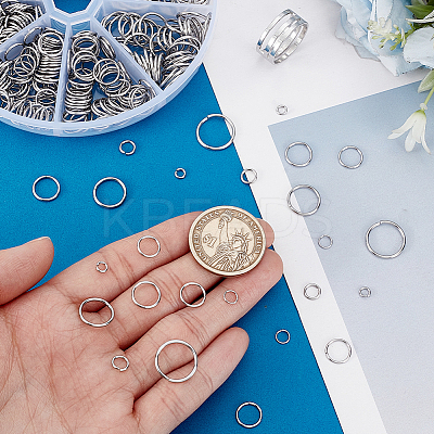 304 Stainless Steel Open Jump Rings STAS-PH0006-83-1