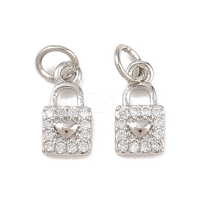 Brass Micro Pave Cubic Zirconia Pendants KK-B167-18P-1