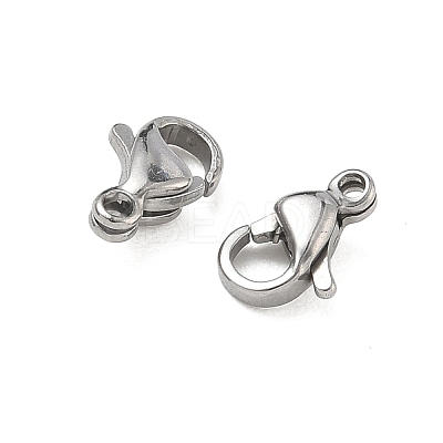 304 Stainless Steel Lobster Claw Clasps STAS-H352-01B-P-1