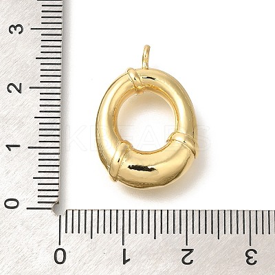 Rack Plating Brass Pendants KK-I722-08G-O-1