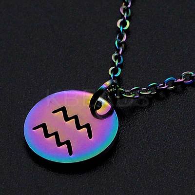 201 Stainless Steel Pendants Necklaces LS-NJEW-S105-JN627-11-1