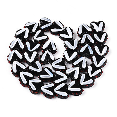 Opaque Handmade Bumpy Lampwork Beads Strands LAMP-T017-20-B07-1