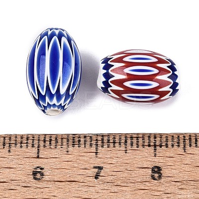 Handmade Millefiori Glass Barrel Beads LS-LA-N002-07A-1