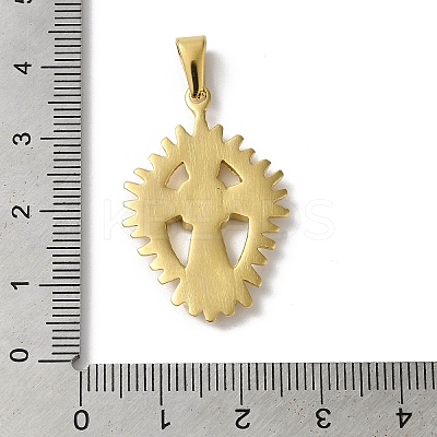 PVD Vacuum Plating 304 Stainless Steel Pendants STAS-B069-09G-1