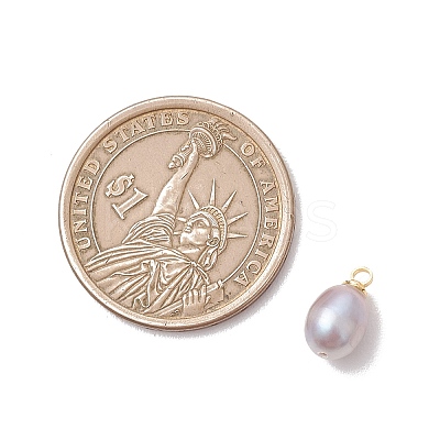Natural Cultured Freshwater Pearl Rice Charms PALLOY-JF05078-01-1