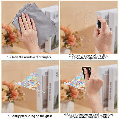 PVC Waterproof Shopwindow Decorative Sticker DIY-WH20007-17M-1