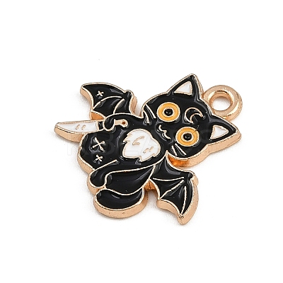 Halloween Alloy Enamel Pendants FIND-I052-01KCG-10-1