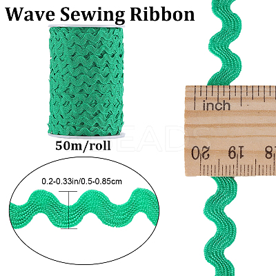 2 trands Polyester Wave Bending Fringe Trim OCOR-GF0003-02F-1