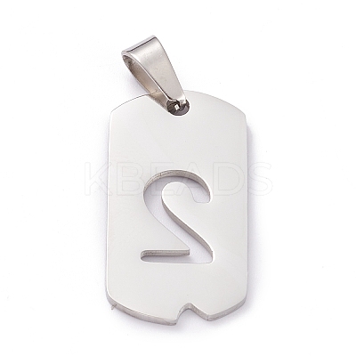Non-Tarnish 304 Stainless Steel Pendants STAS-H144-02P-2-1