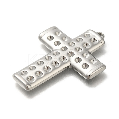 304 Stainless Steel Pendant Rhinestone Settings STAS-U031-08P-1