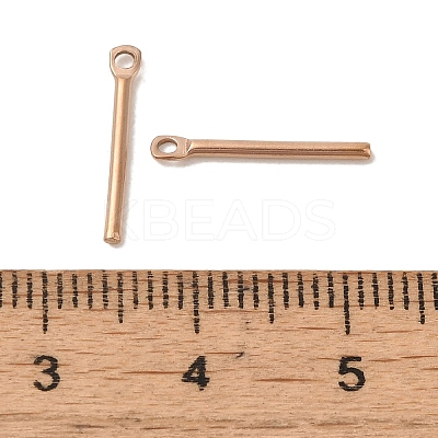 Ion Plating(IP) 304 Stainless Steel Pendants STAS-Q323-03A-RG-1