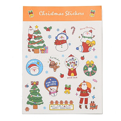 Christmas Theme Paper Sticker AJEW-Q151-02F-1