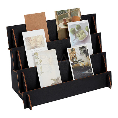 1 Set 3-Tier Assembled Wood Organizer Display Riser Holder Rack ODIS-OC0001-92-1