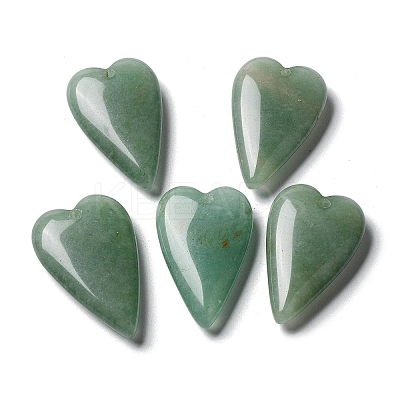 Natural Green Aventurine Pendants G-D087-02F-1