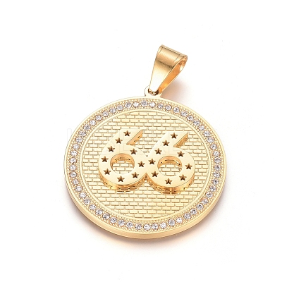 Ion Plating(IP) 304 Stainless Steel Pendants STAS-E485-01G-1