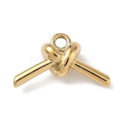 304 Stainless Steel Charms Ion Plating(IP) STAS-P423-08G-1
