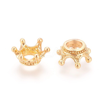 Tibetan Style Alloy Bead Caps X-PALLOY-WH0054-02G-1