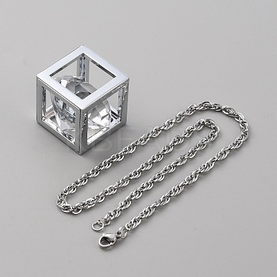 Bling Diamond Cube Car Rear View Mirror Charms HJEW-WH0043-45P-02-1