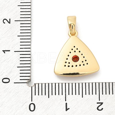 Brass Micro Pave Cubic Zirconia Pendents KK-M303-02G-10-1