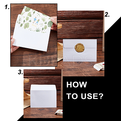 Envelope and Floral Pattern Thank You Cards Sets DIY-CP0004-97-1