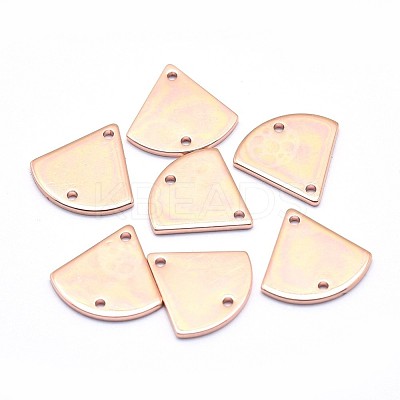 Brass Links Connectors KK-J279-39RG-NR-1