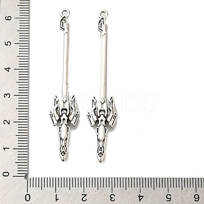 Tibetan Style Alloy Big Pendants FIND-G078-33D-AS-1