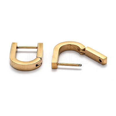 304 Stainless Steel Huggie Hoop Earrings STAS-J033-12B-G-1