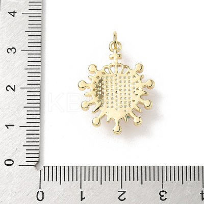 Heart Brass Pendants KK-D426-16E-G-1