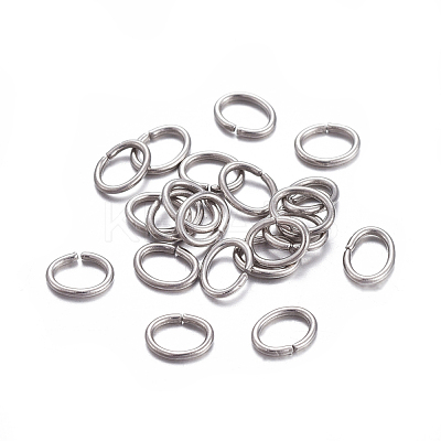 Tarnish Resistant 304 Stainless Steel Open Jump Rings X-STAS-F221-40P-J-1