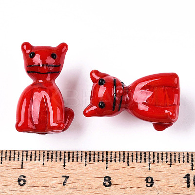 Handmade Lampwork Beads LAMP-T021-19-M-1