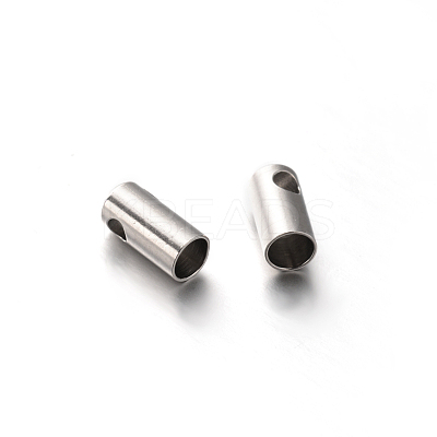 201 Stainless Steel Cord Ends STAS-E088-12-3mm-1