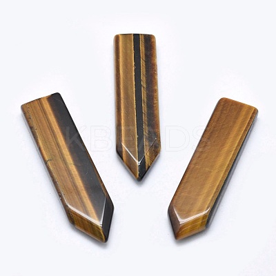 Natural Tiger Eye Cabochons G-P384-E06-1
