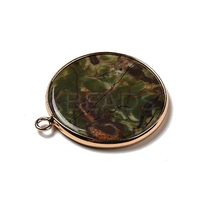 Natural Kambaba Jasper Pendants G-A213-01G-10-1