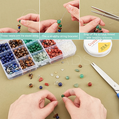 DIY Mixed Stone Beads Jewelry Making Kit DIY-FH0004-02-1
