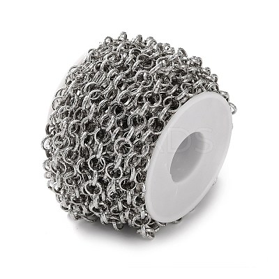304 Stainless Steel Textured Figaro Chains CHS-S010-03P-1